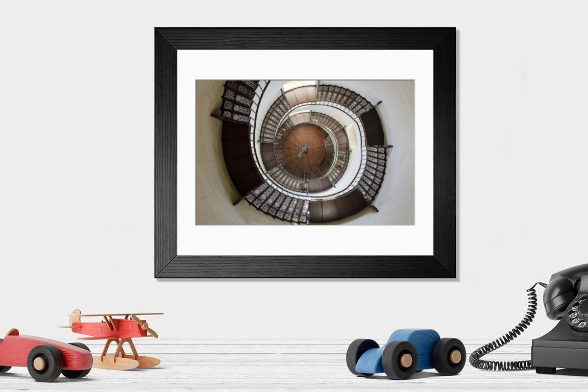 Shown hanging in a room: Modern 14"x12" (36x31cm)