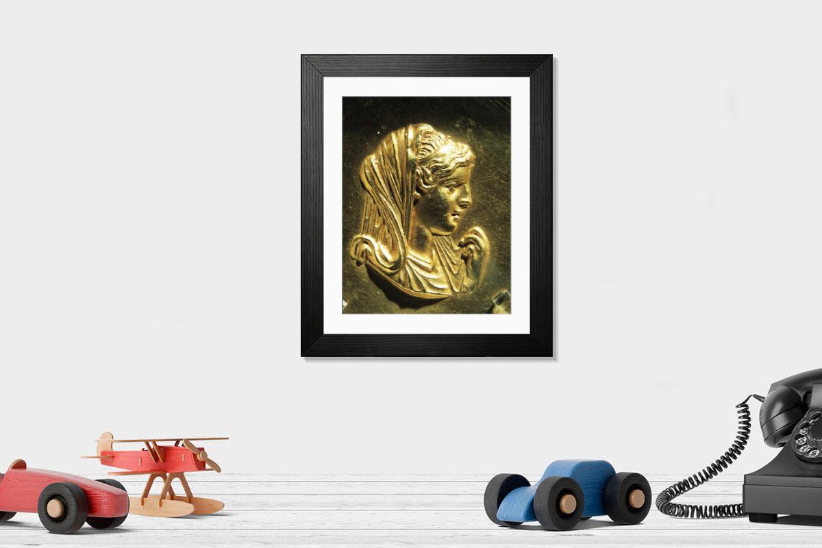Shown hanging in a room: Modern 14"x12" (36x31cm)