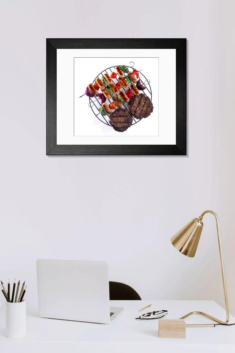Shown hanging in a room: Modern 14"x12" (36x31cm)