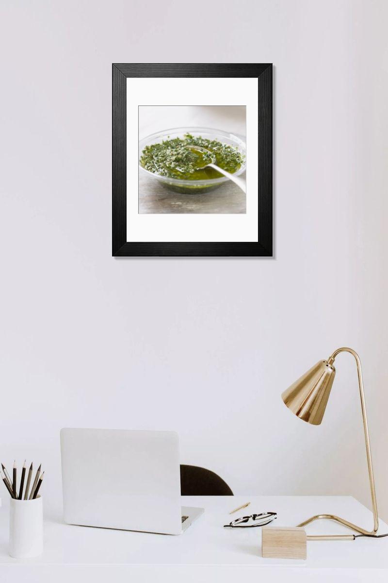 Shown hanging in a room: Modern 14"x12" (36x31cm)