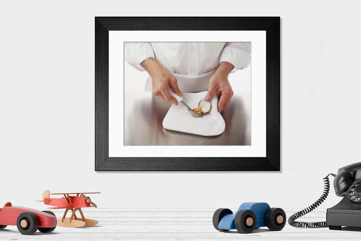 Shown hanging in a room: Modern 14"x12" (36x31cm)