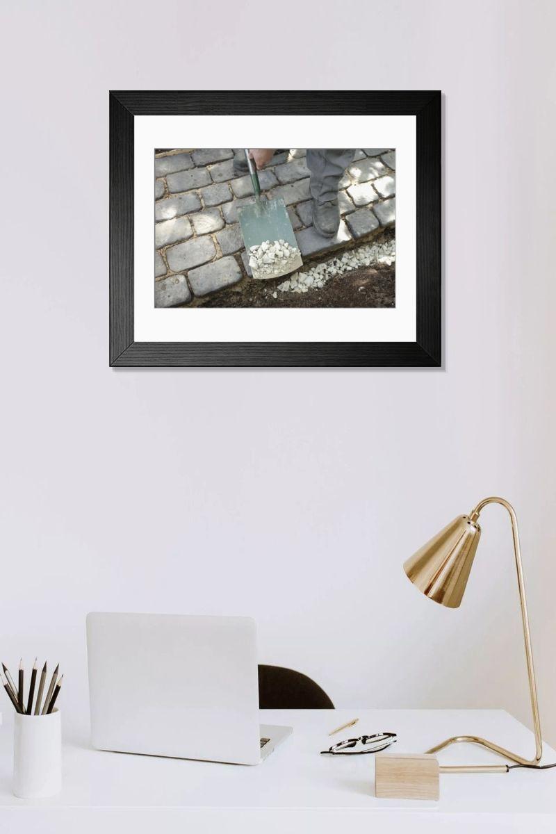 Shown hanging in a room: Modern 14"x12" (36x31cm)