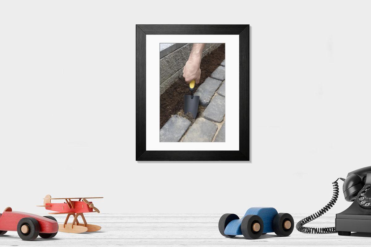 Shown hanging in a room: Modern 14"x12" (36x31cm)