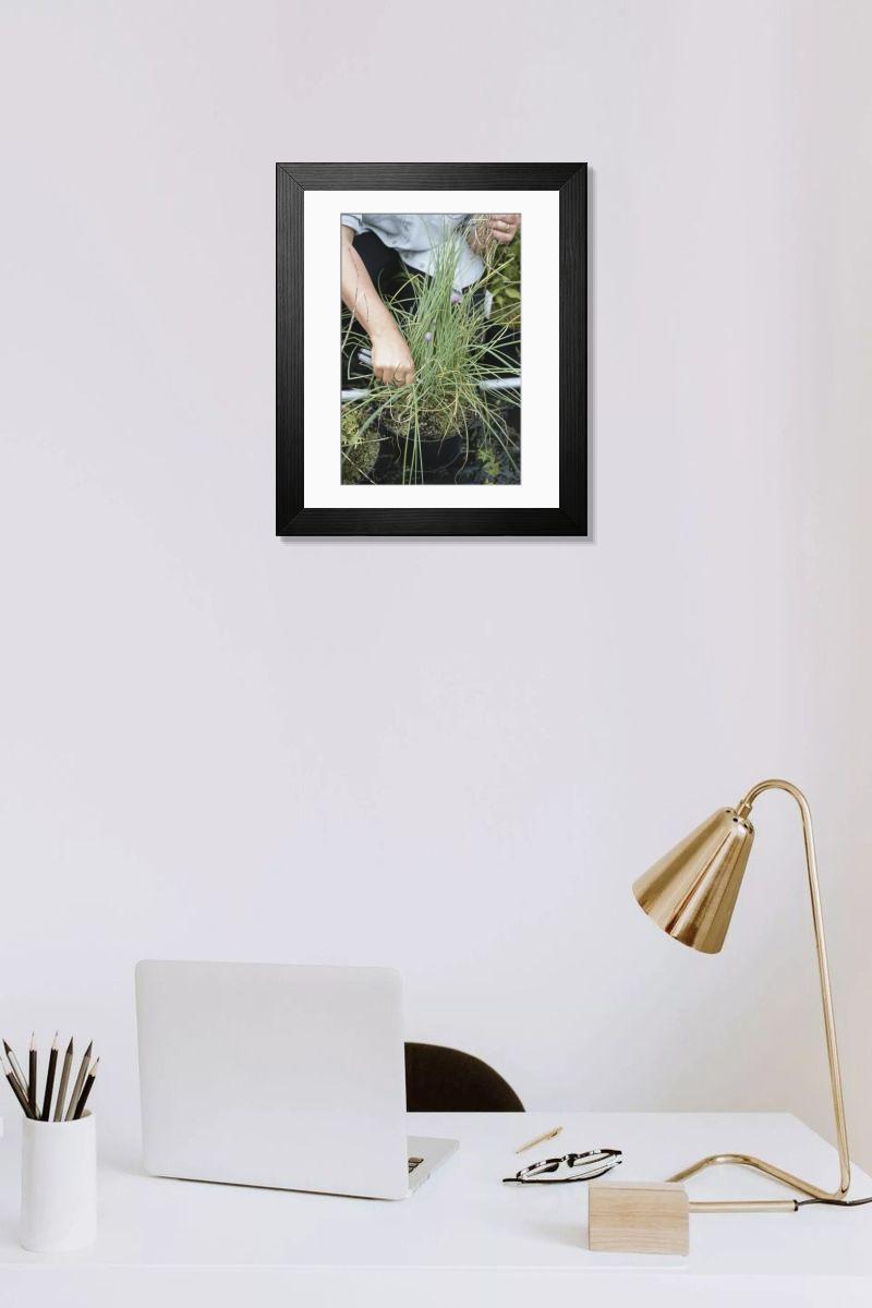 Shown hanging in a room: Modern 14"x12" (36x31cm)