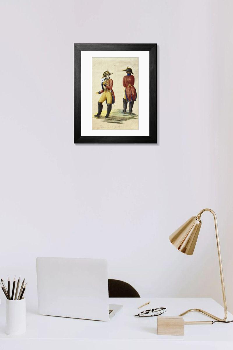 Shown hanging in a room: Modern 14"x12" (36x31cm)