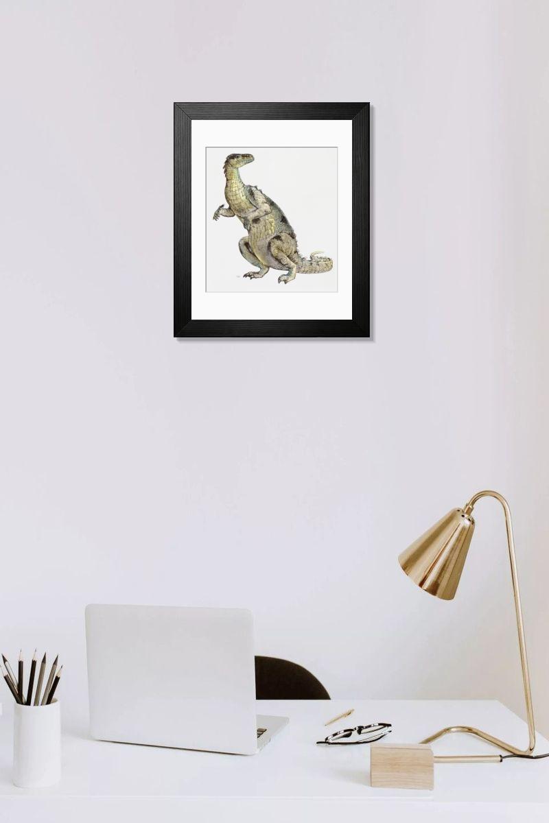 Shown hanging in a room: Modern 14"x12" (36x31cm)