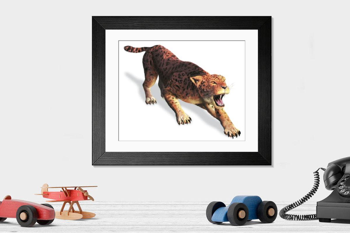 Shown hanging in a room: Modern 14"x12" (36x31cm)