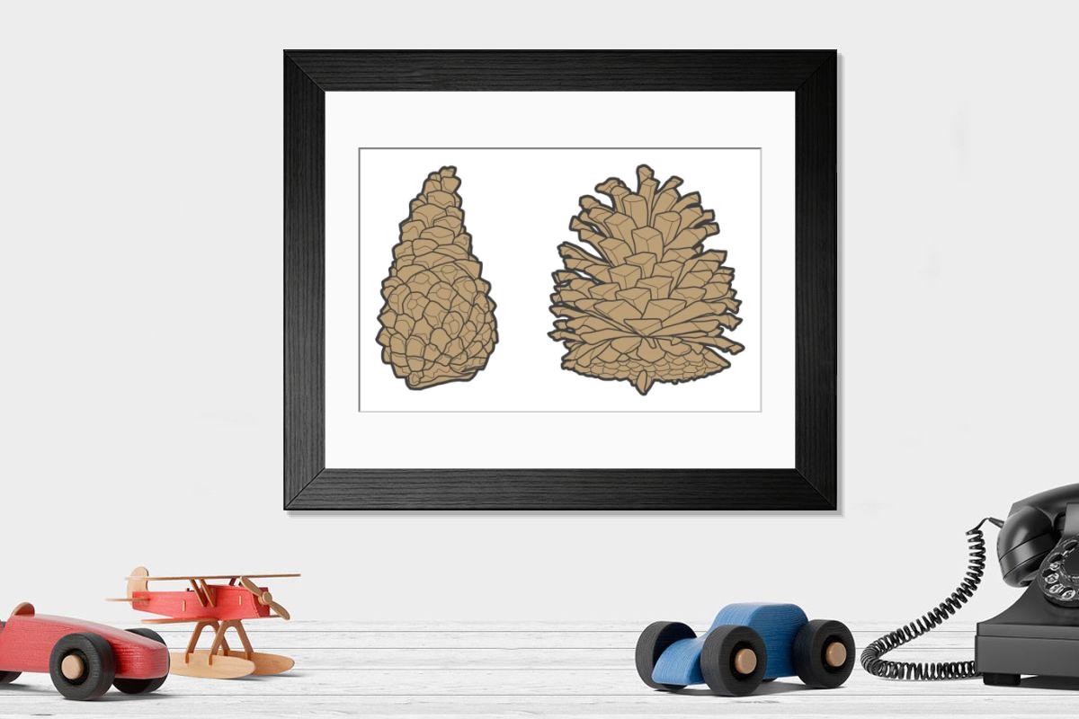 Shown hanging in a room: Modern 14"x12" (36x31cm)