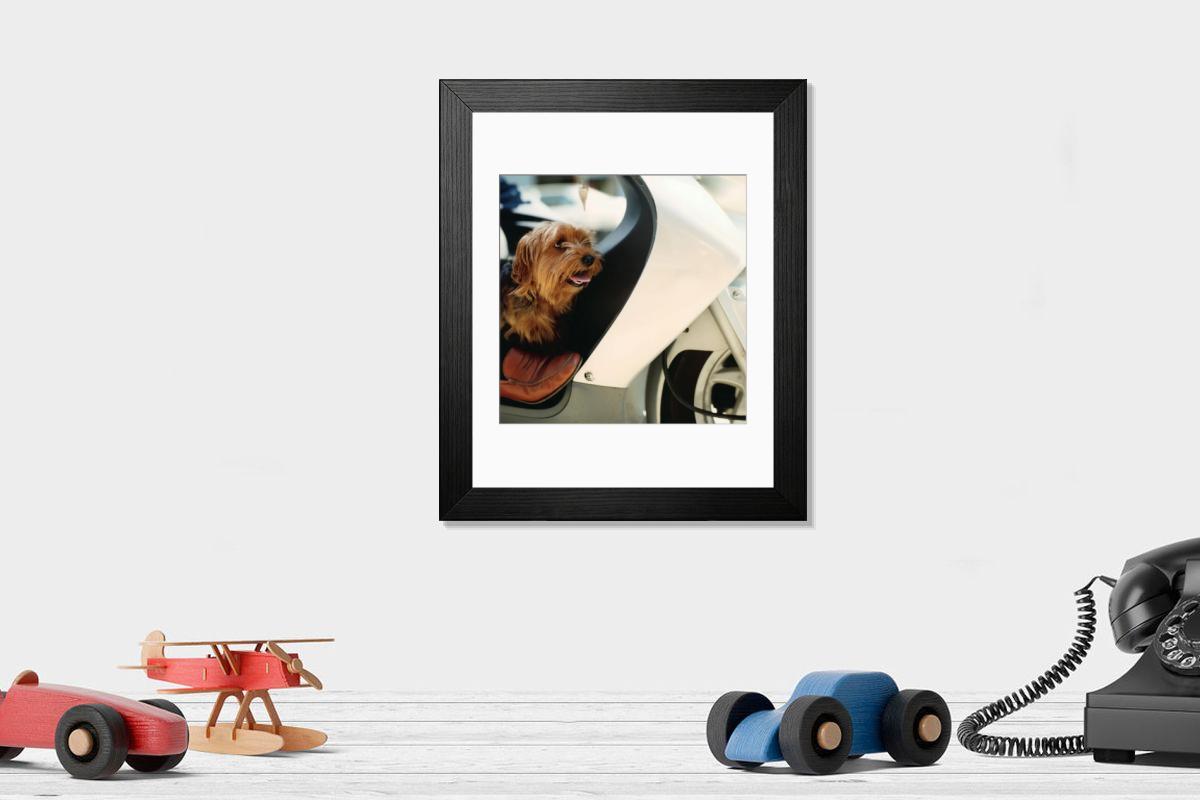 Shown hanging in a room: Modern 14"x12" (36x31cm)