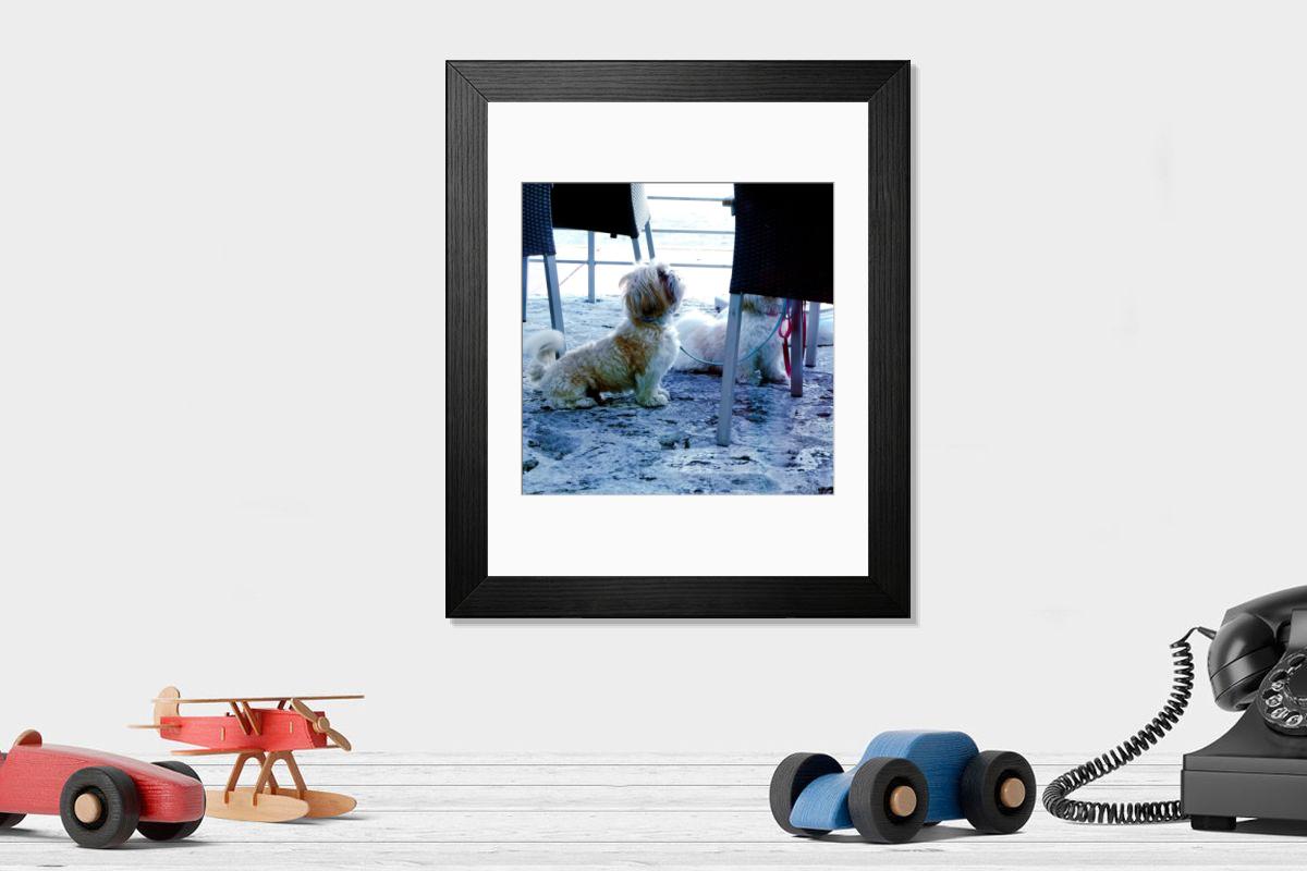 Shown hanging in a room: Modern 14"x12" (36x31cm)