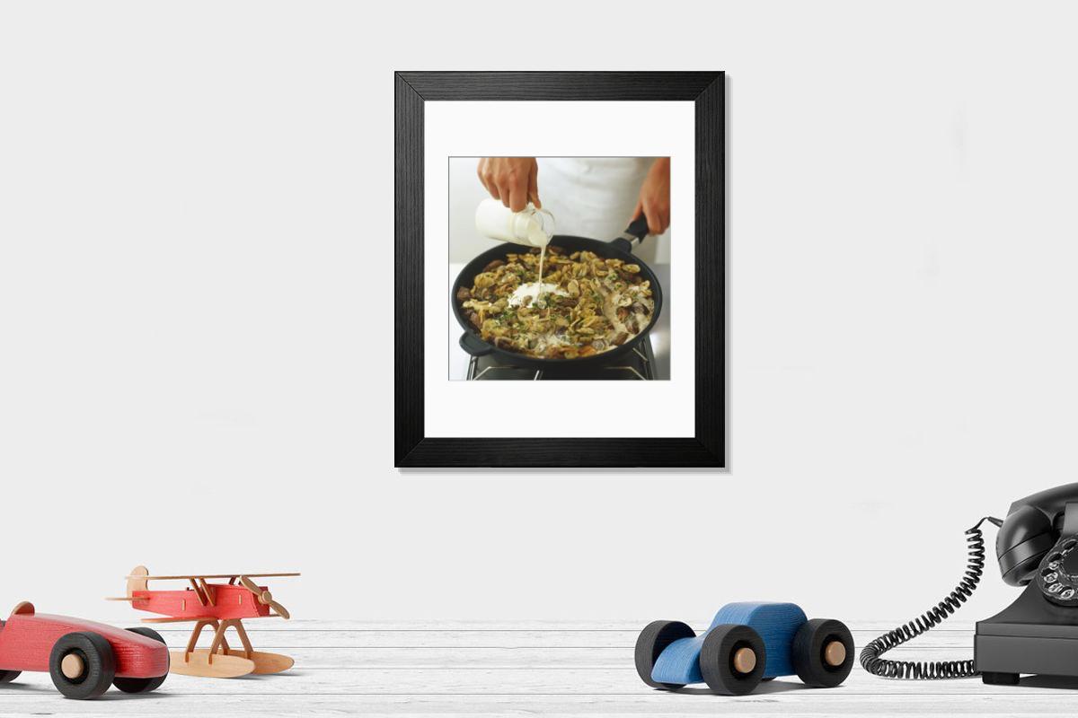 Shown hanging in a room: Modern 14"x12" (36x31cm)