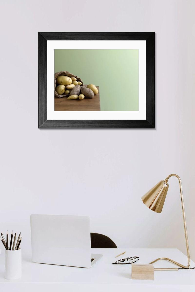 Shown hanging in a room: Modern 14"x12" (36x31cm)