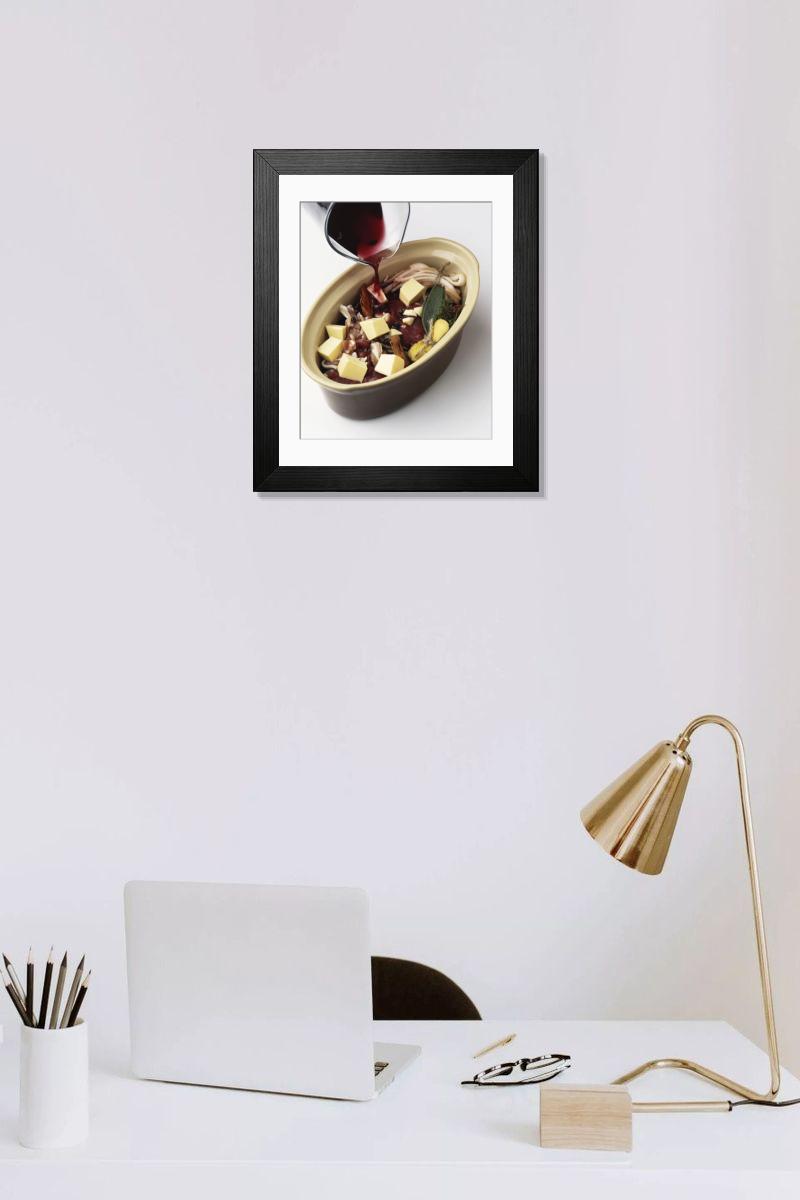 Shown hanging in a room: Modern 14"x12" (36x31cm)