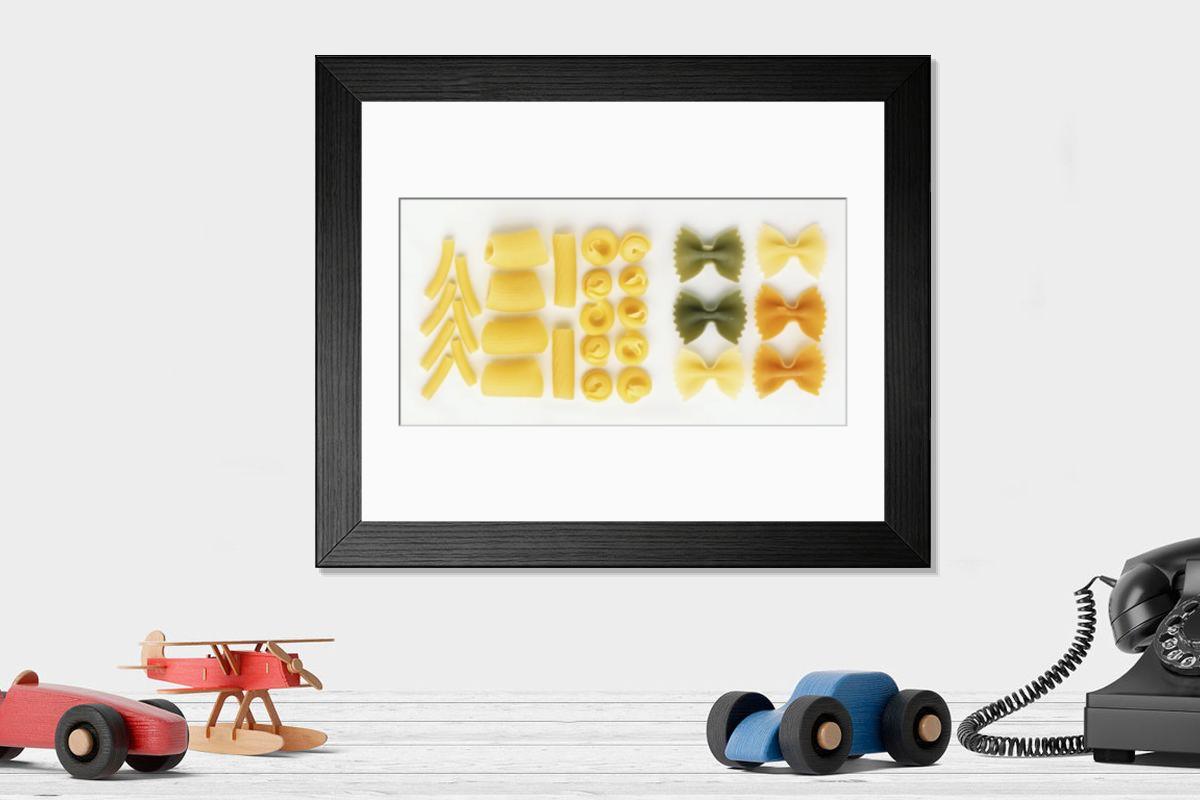 Shown hanging in a room: Modern 14"x12" (36x31cm)