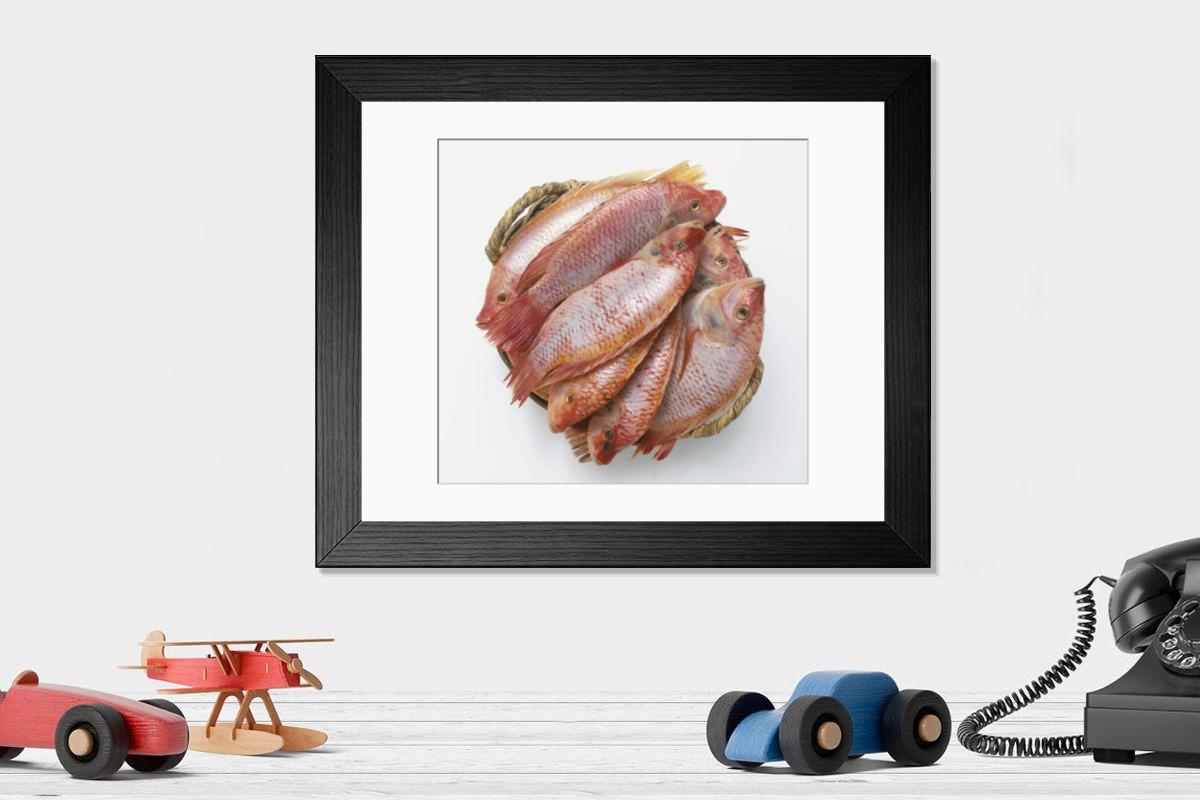 Shown hanging in a room: Modern 14"x12" (36x31cm)