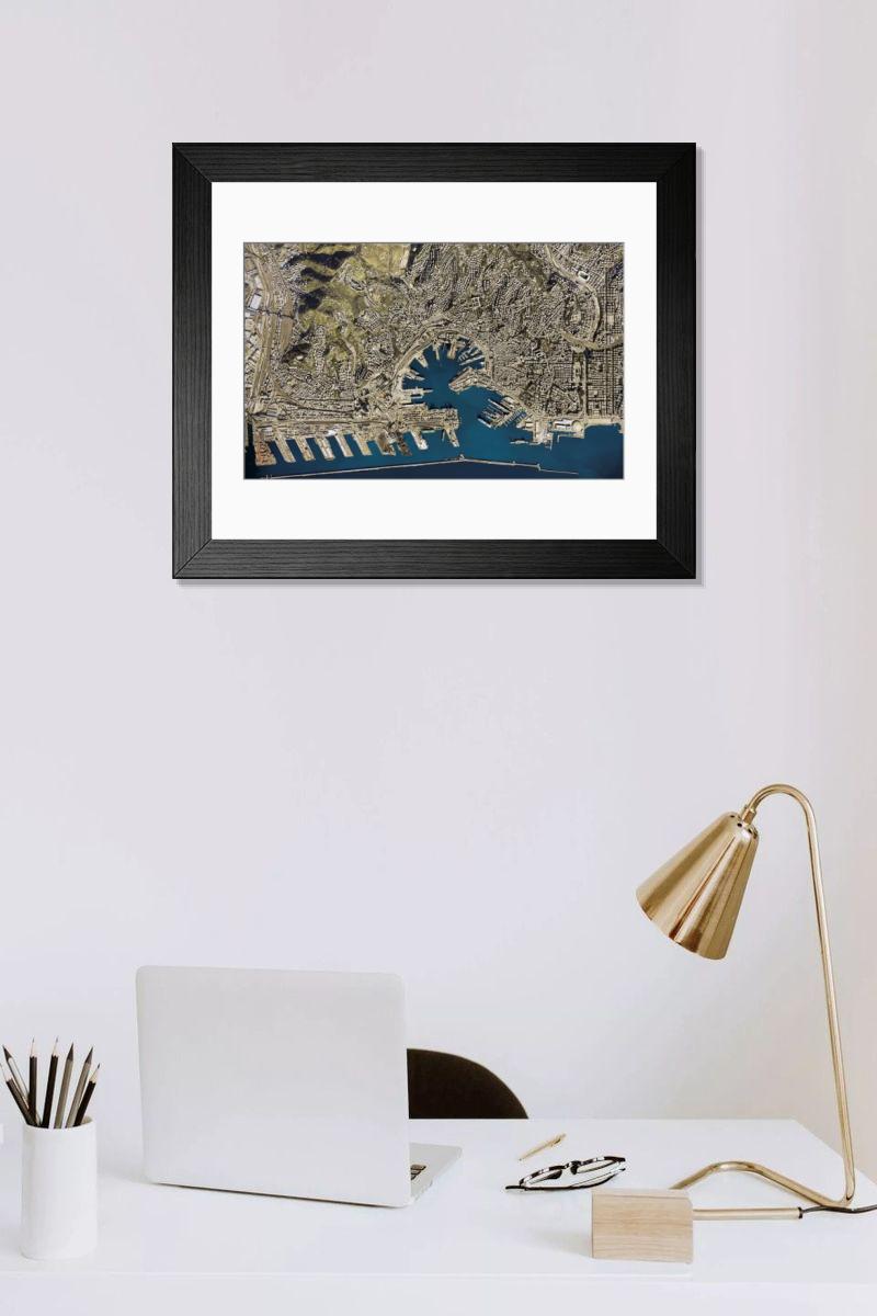 Shown hanging in a room: Modern 14"x12" (36x31cm)
