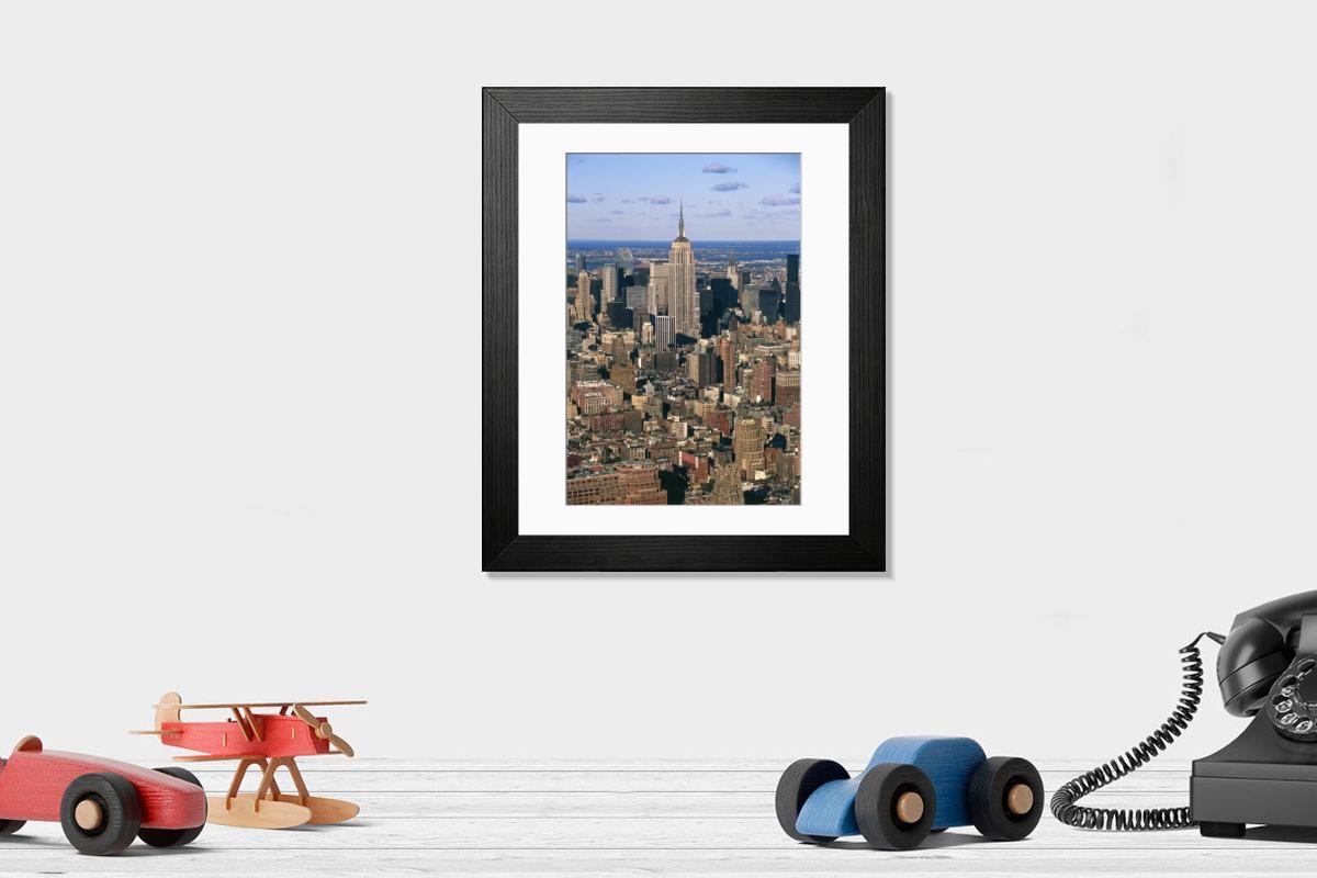 Shown hanging in a room: Modern 14"x12" (36x31cm)