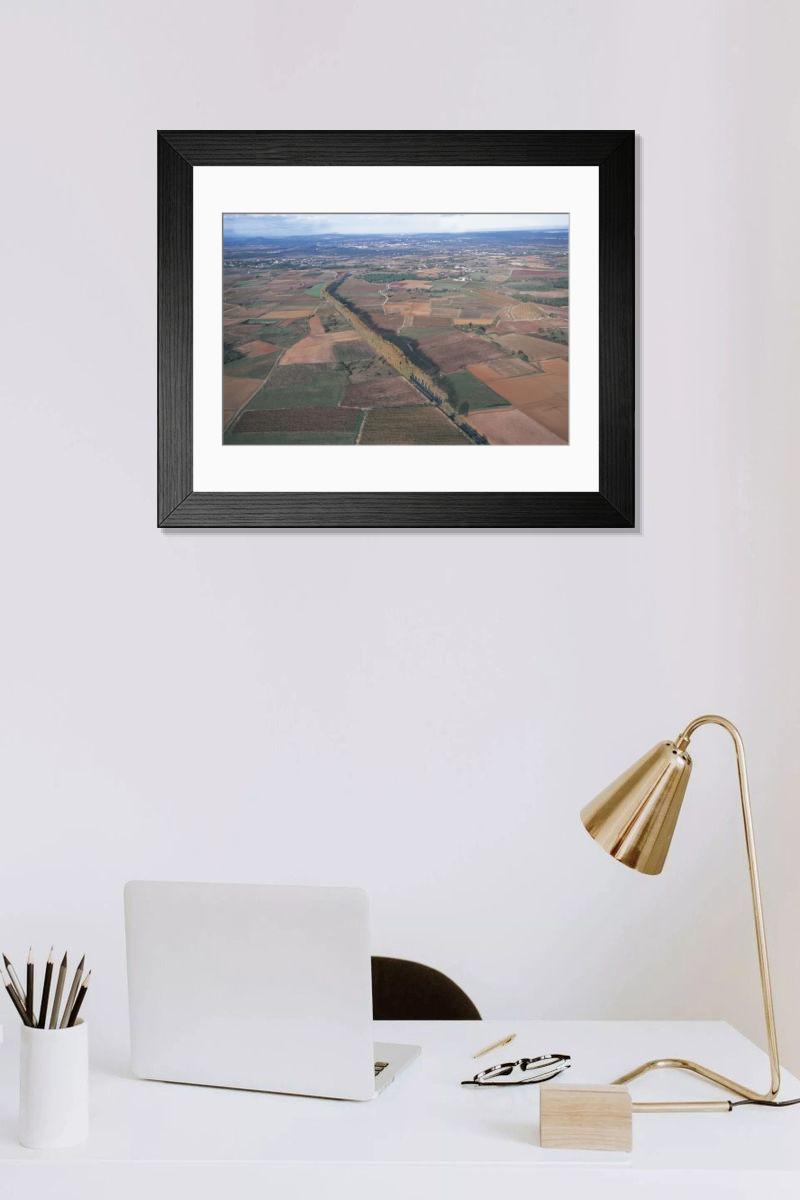Shown hanging in a room: Modern 14"x12" (36x31cm)