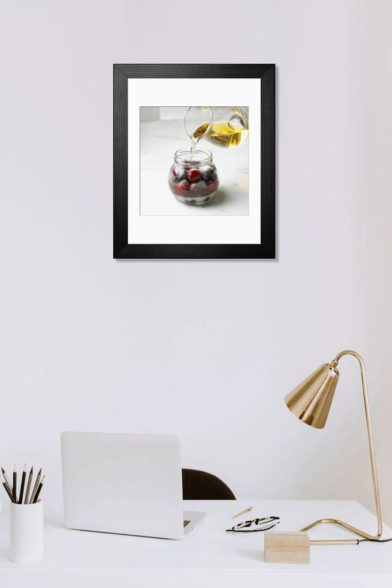Shown hanging in a room: Modern 14"x12" (36x31cm)