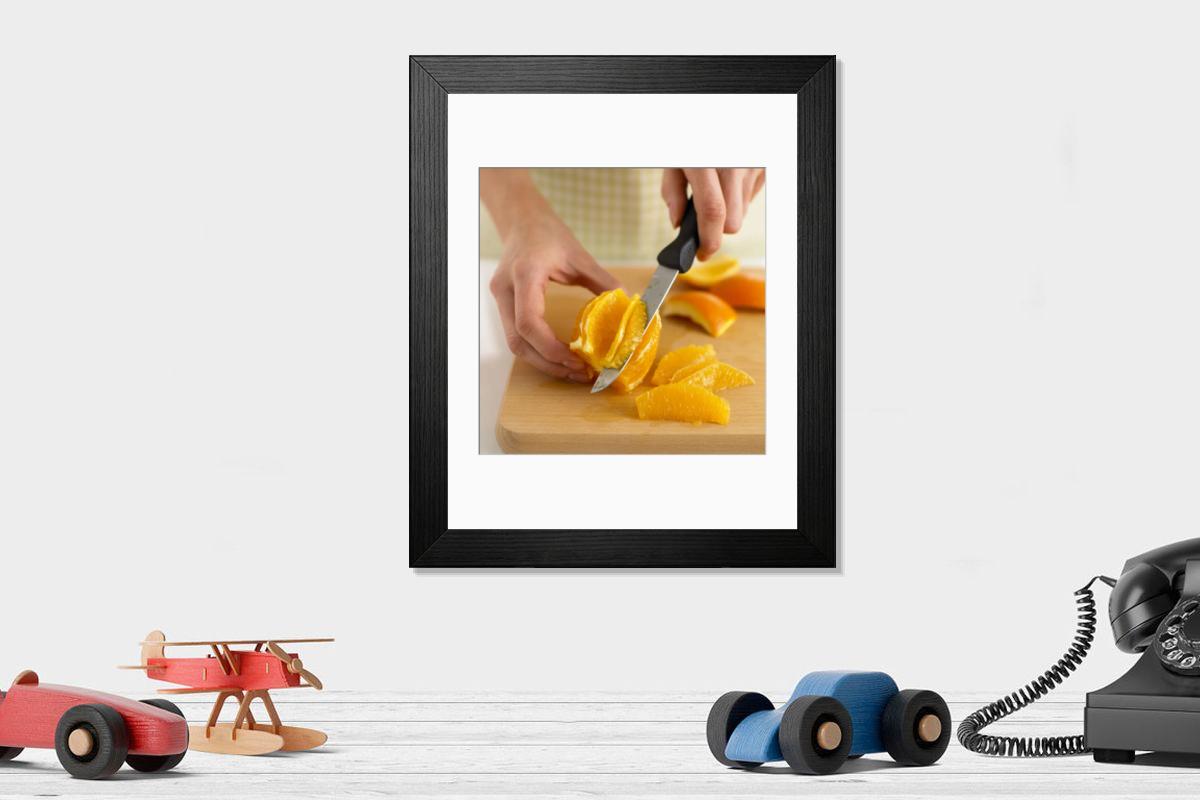 Shown hanging in a room: Modern 14"x12" (36x31cm)