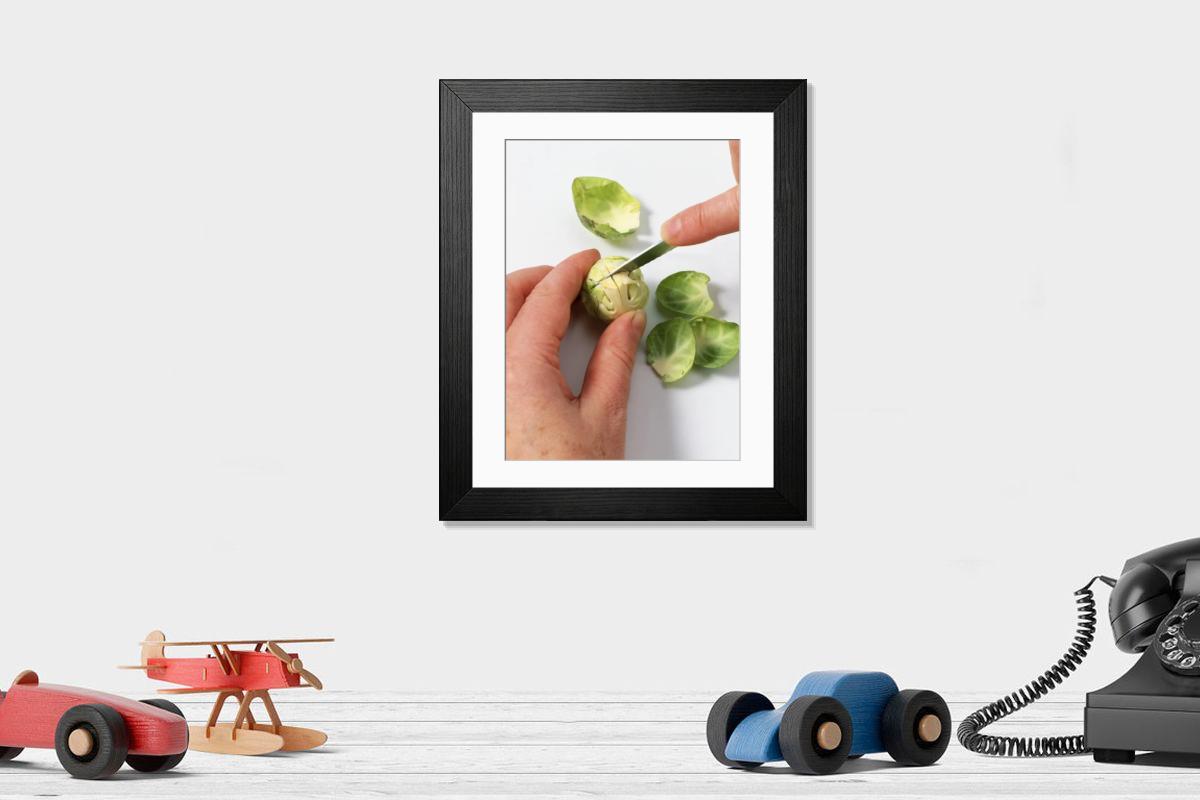 Shown hanging in a room: Modern 14"x12" (36x31cm)