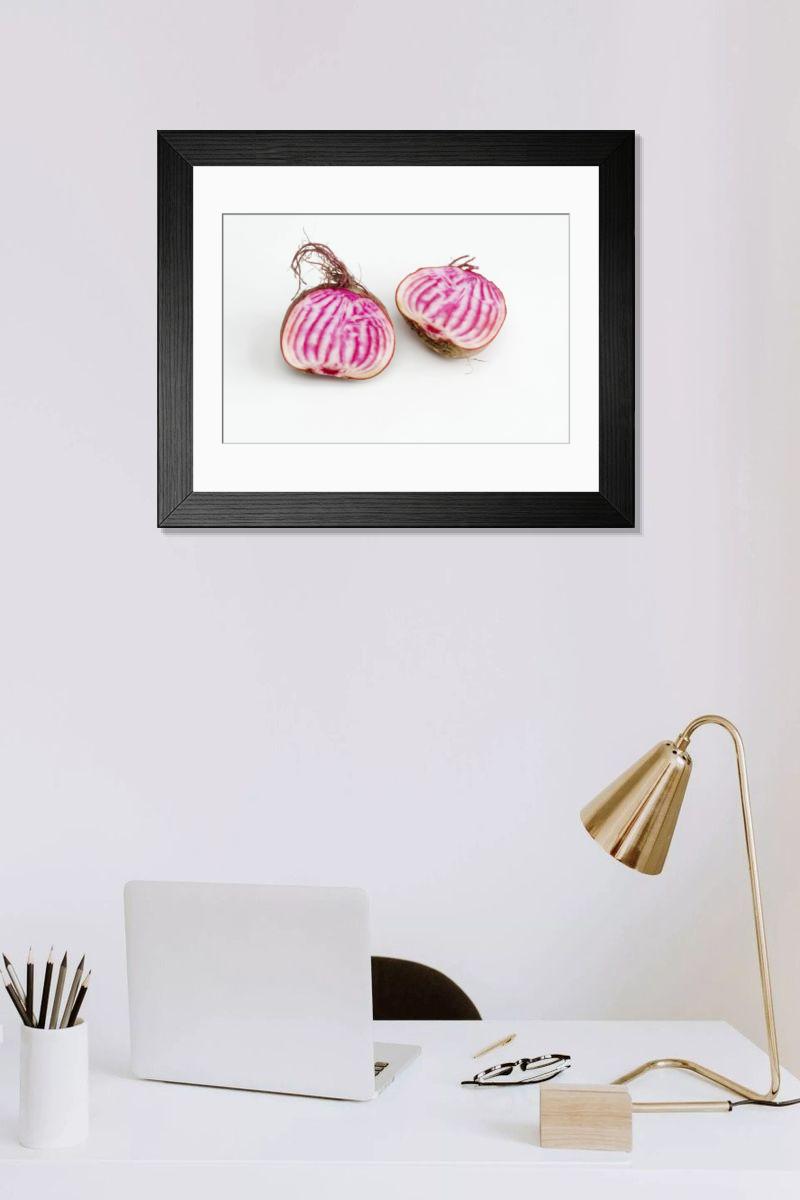 Shown hanging in a room: Modern 14"x12" (36x31cm)