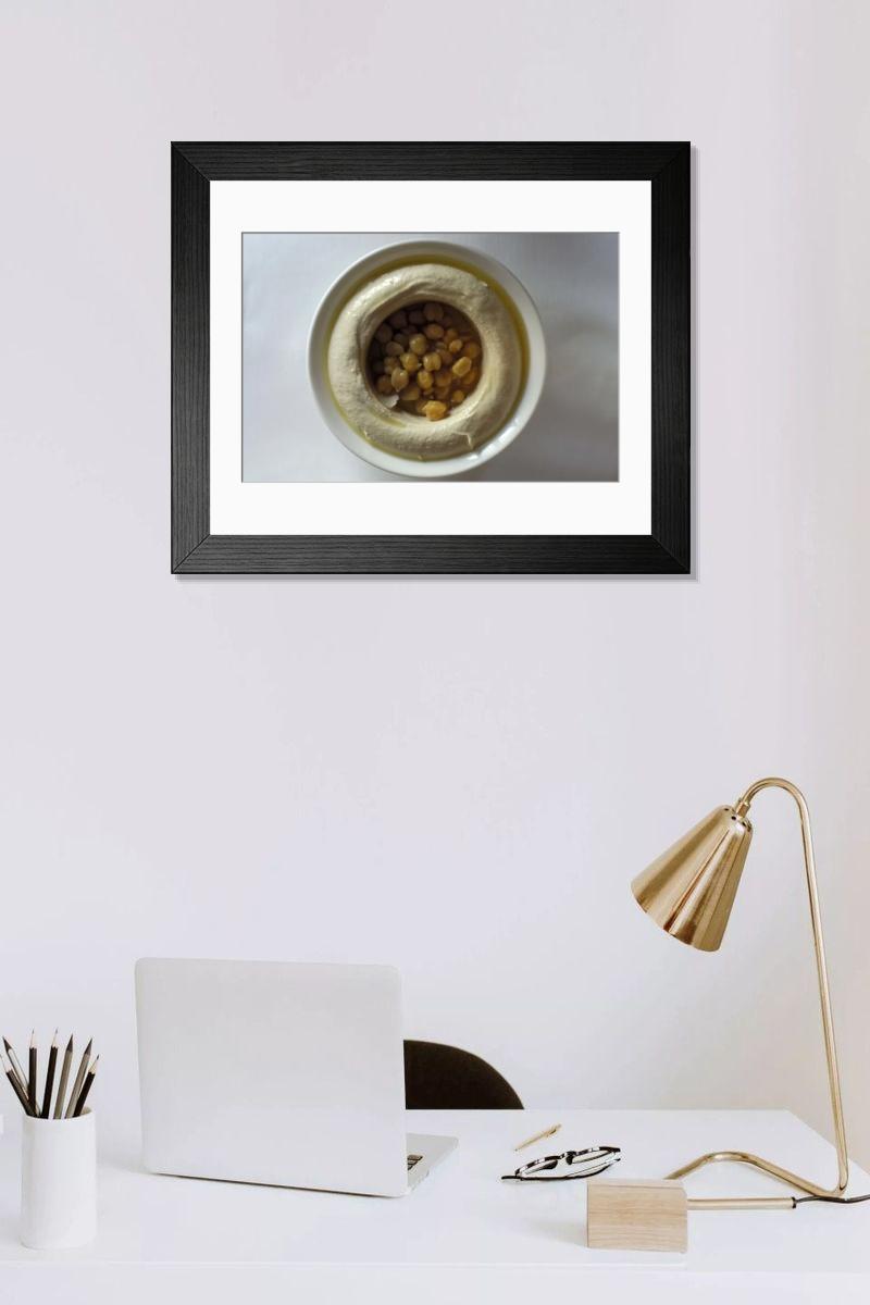 Shown hanging in a room: Modern 14"x12" (36x31cm)