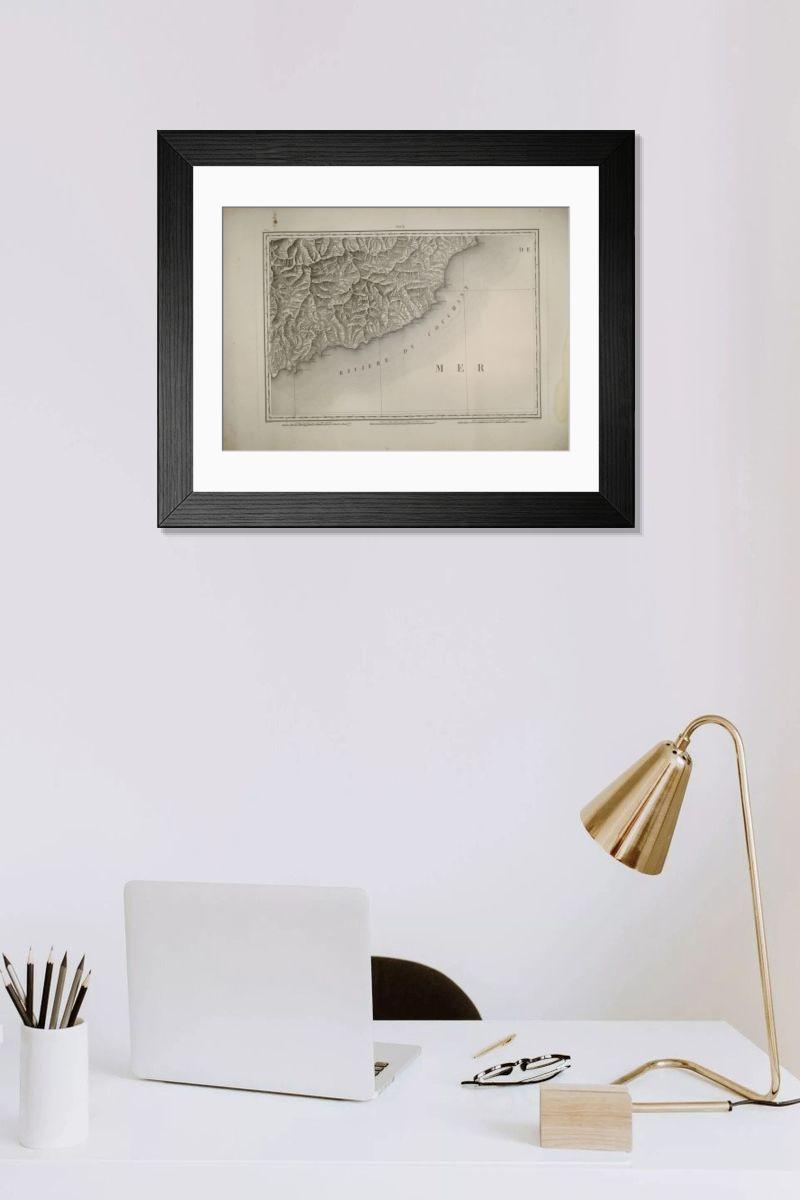 Shown hanging in a room: Modern 14"x12" (36x31cm)
