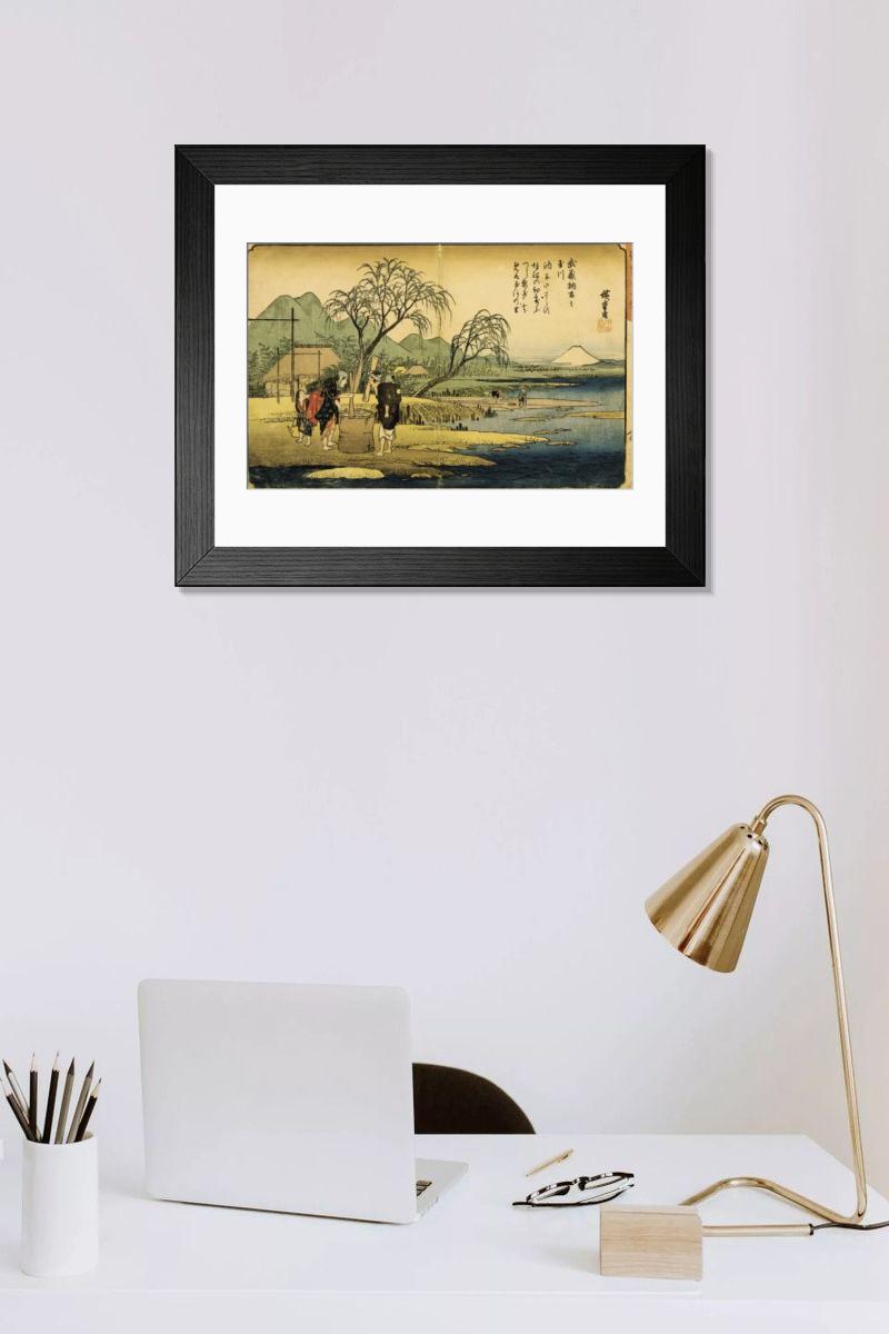 Shown hanging in a room: Modern 14"x12" (36x31cm)