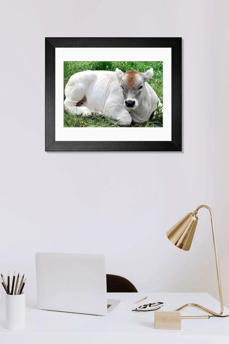 Shown hanging in a room: Modern 14"x12" (36x31cm)