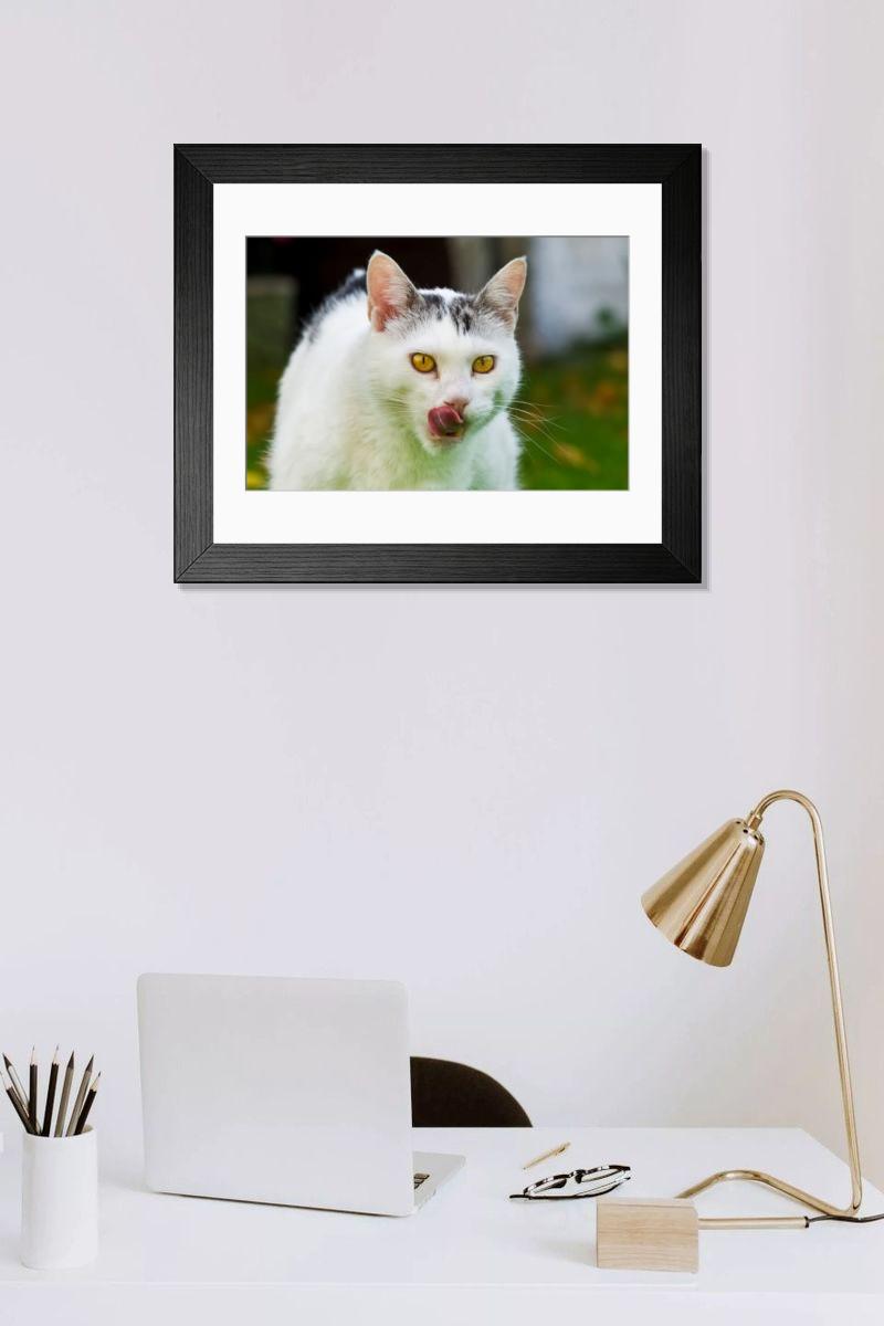 Shown hanging in a room: Modern 14"x12" (36x31cm)