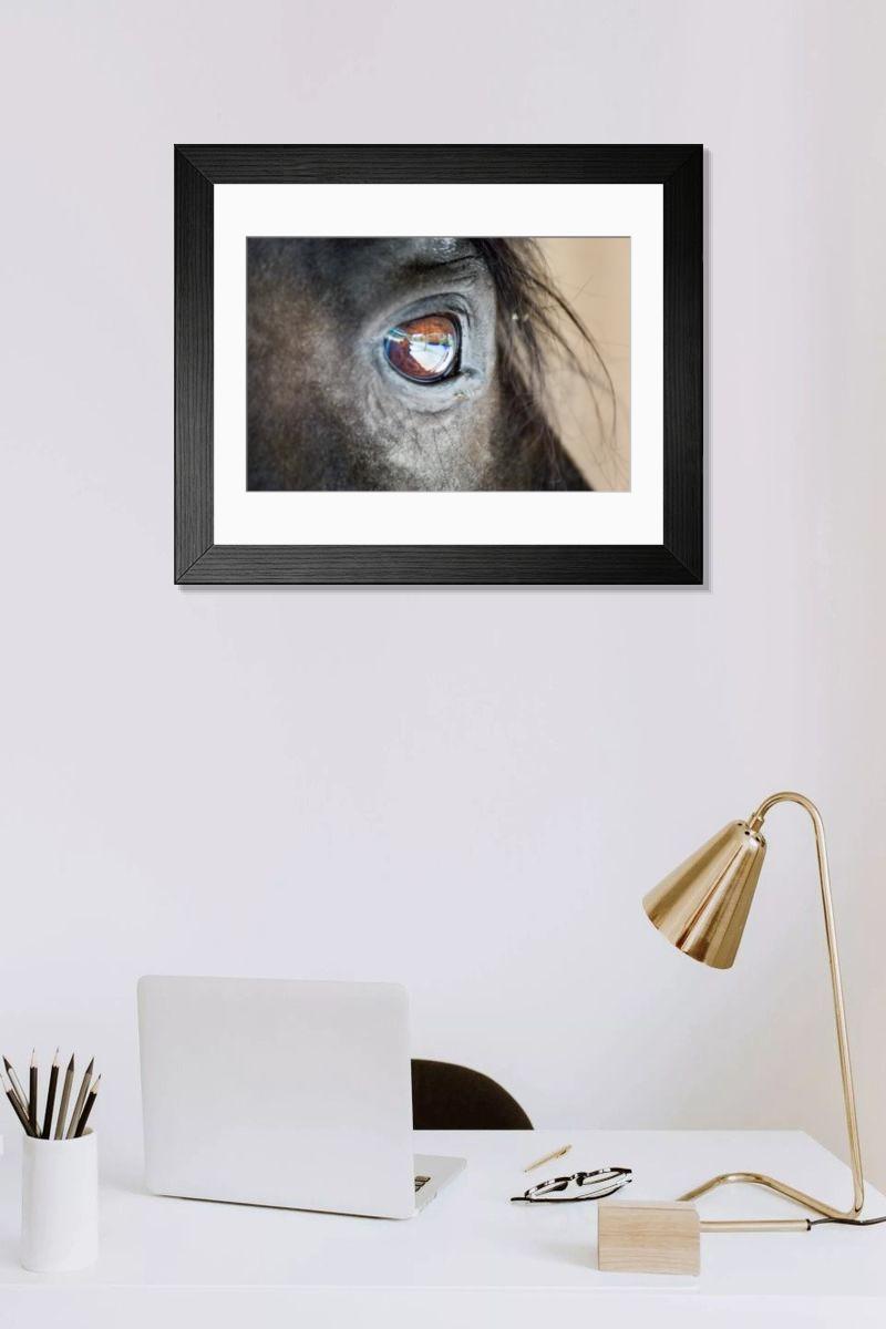 Shown hanging in a room: Modern 14"x12" (36x31cm)