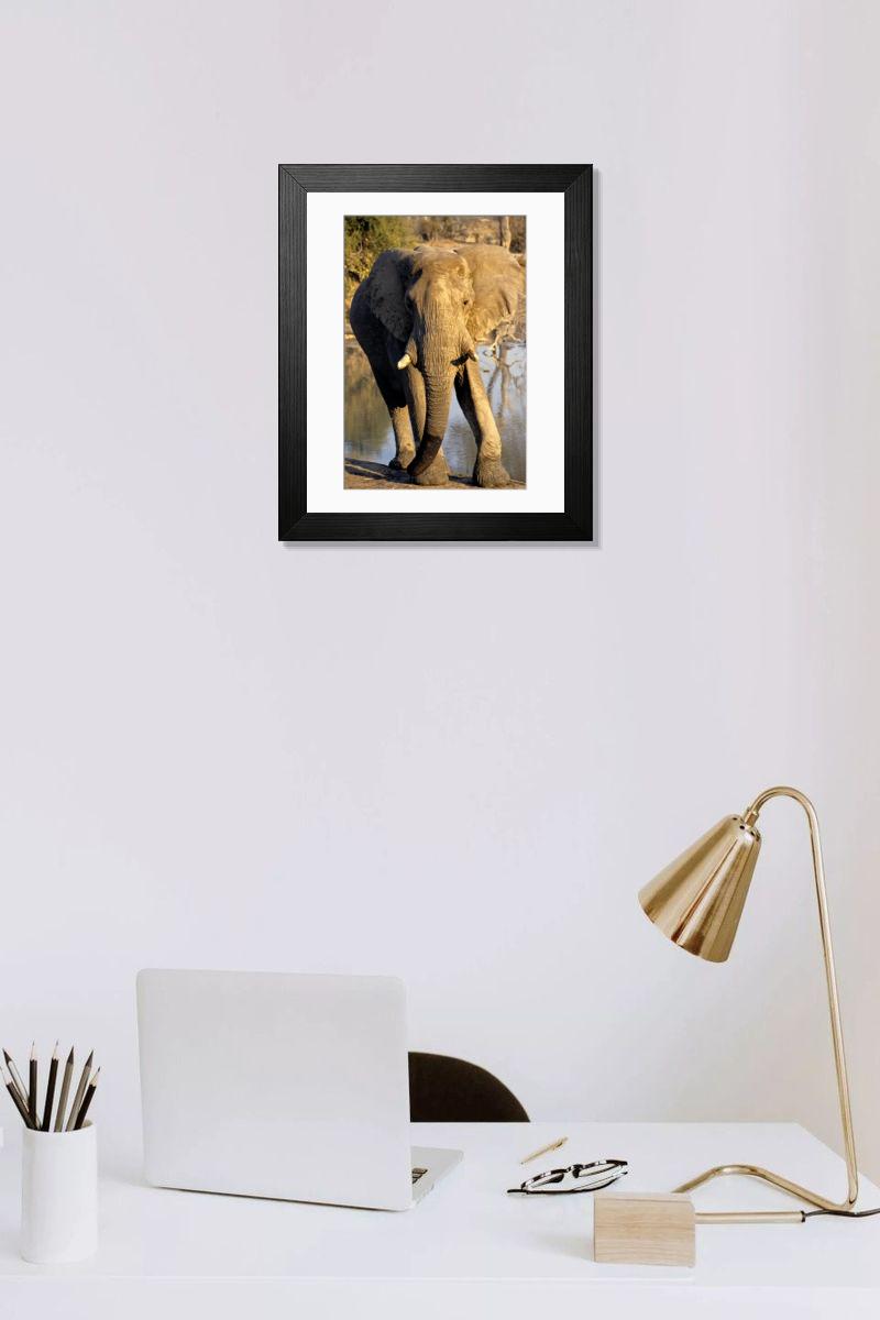Shown hanging in a room: Modern 14"x12" (36x31cm)