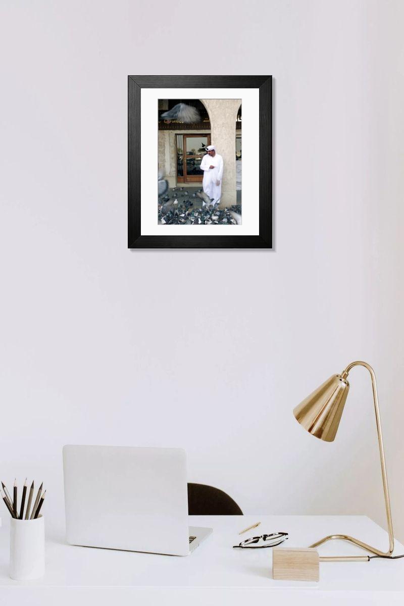 Shown hanging in a room: Modern 14"x12" (36x31cm)
