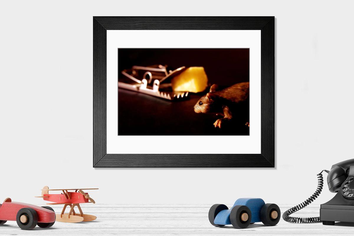Shown hanging in a room: Modern 14"x12" (36x31cm)