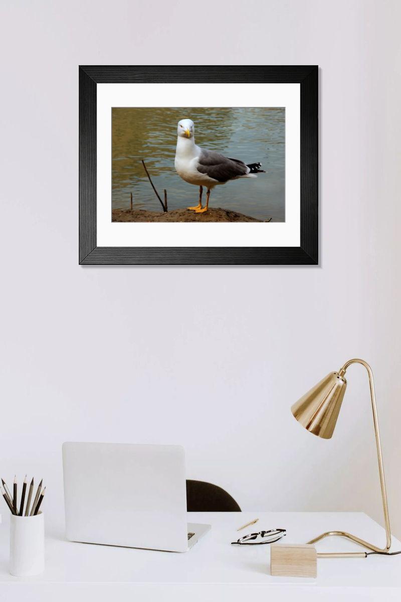 Shown hanging in a room: Modern 14"x12" (36x31cm)