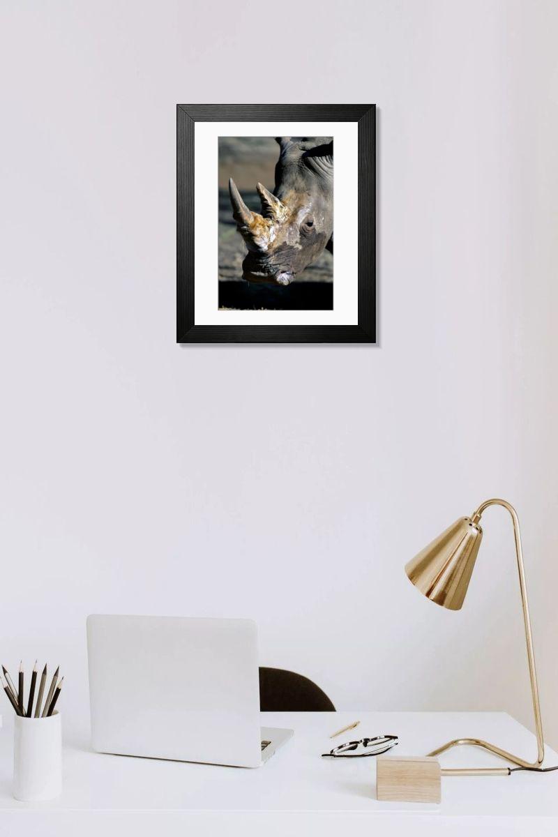 Shown hanging in a room: Modern 14"x12" (36x31cm)