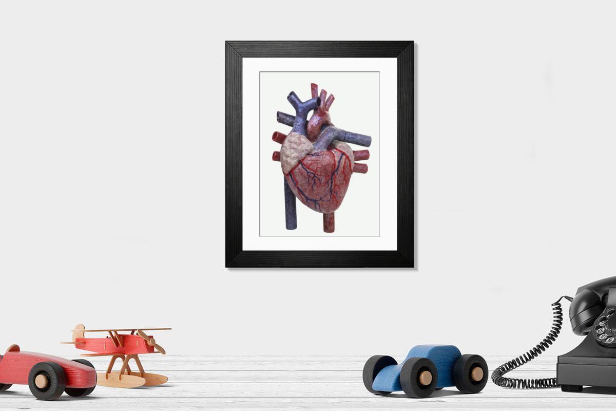 Shown hanging in a room: Modern 14"x12" (36x31cm)