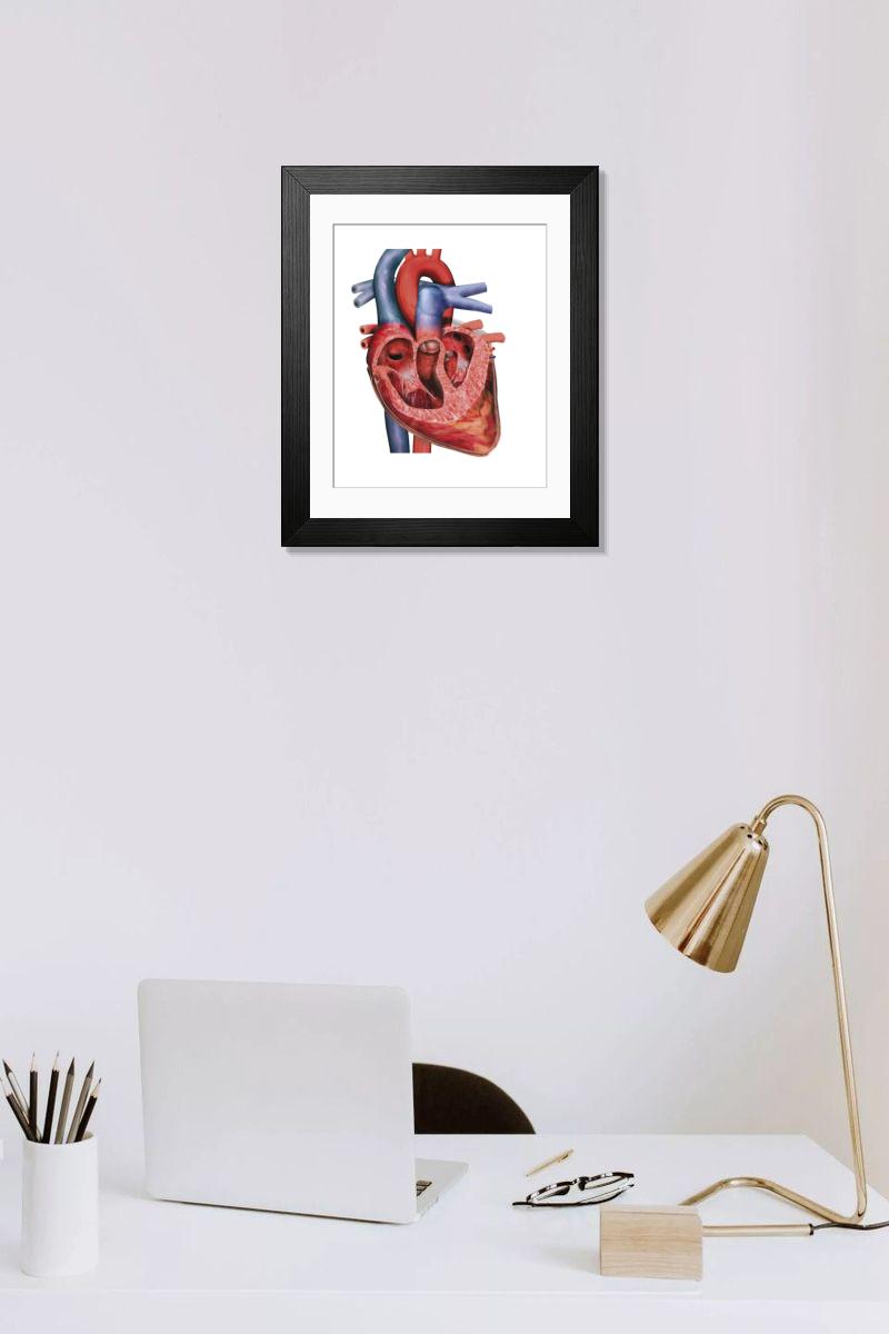 Shown hanging in a room: Modern 14"x12" (36x31cm)