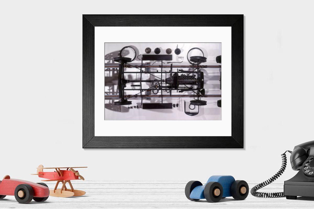 Shown hanging in a room: Modern 14"x12" (36x31cm)