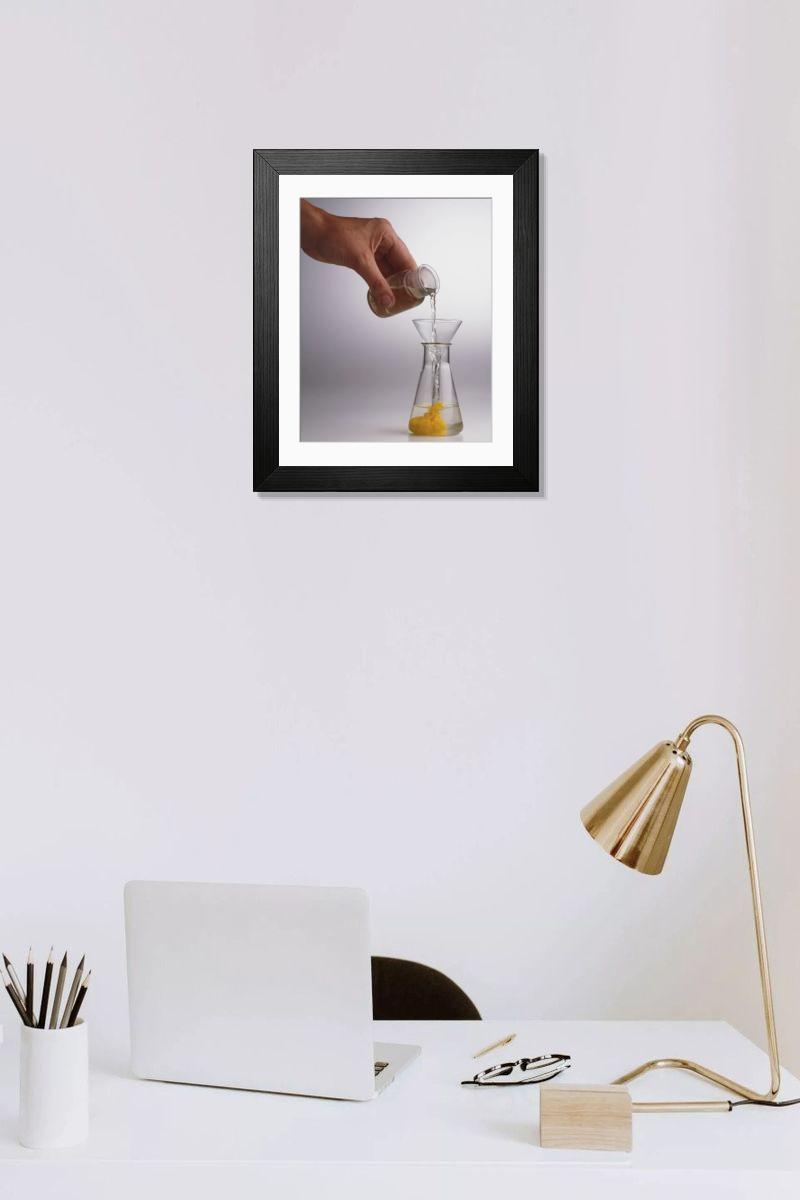 Shown hanging in a room: Modern 14"x12" (36x31cm)
