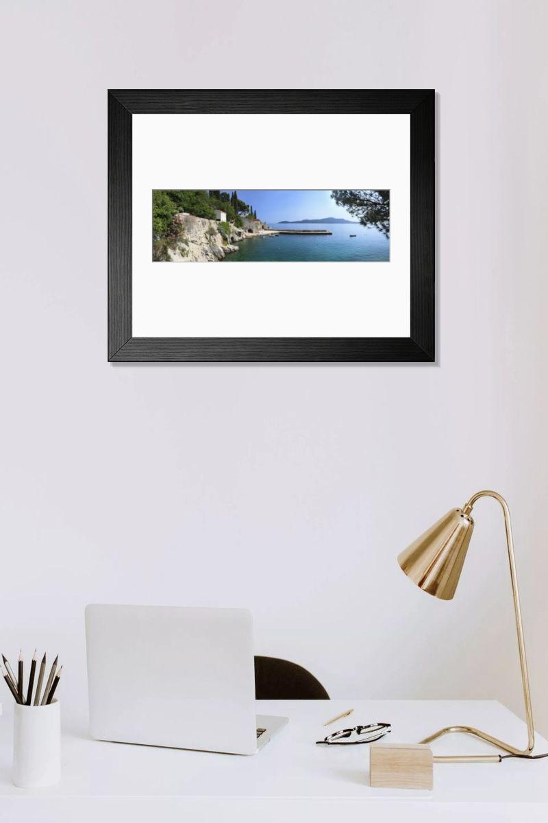 Shown hanging in a room: Modern 14"x12" (36x31cm)