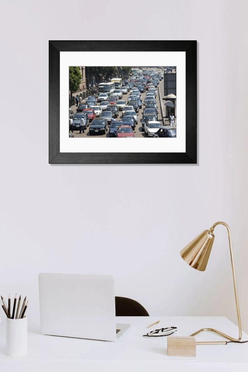 Shown hanging in a room: Modern 14"x12" (36x31cm)