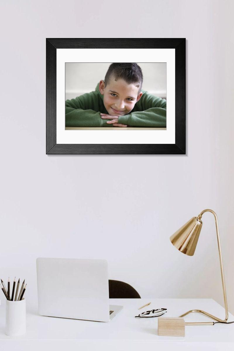 Shown hanging in a room: Modern 14"x12" (36x31cm)