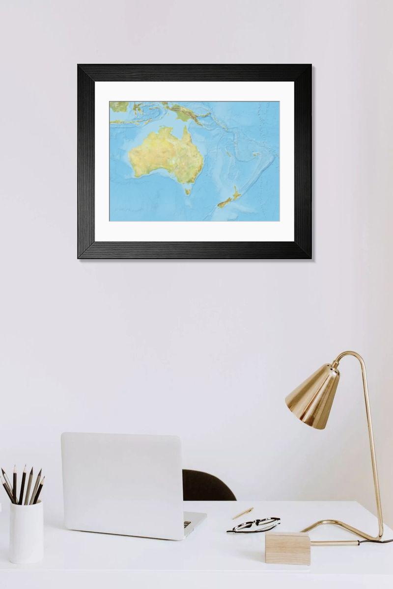 Shown hanging in a room: Modern 14"x12" (36x31cm)
