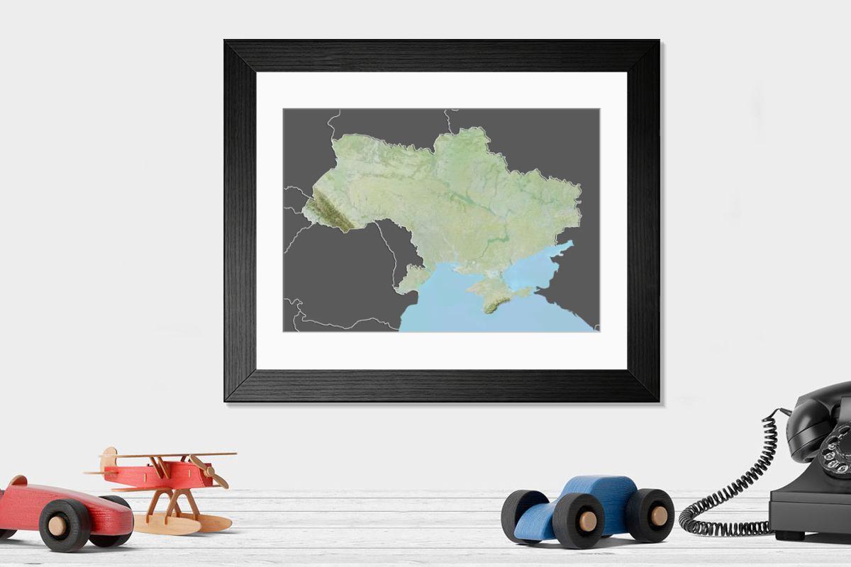 Shown hanging in a room: Modern 14"x12" (36x31cm)