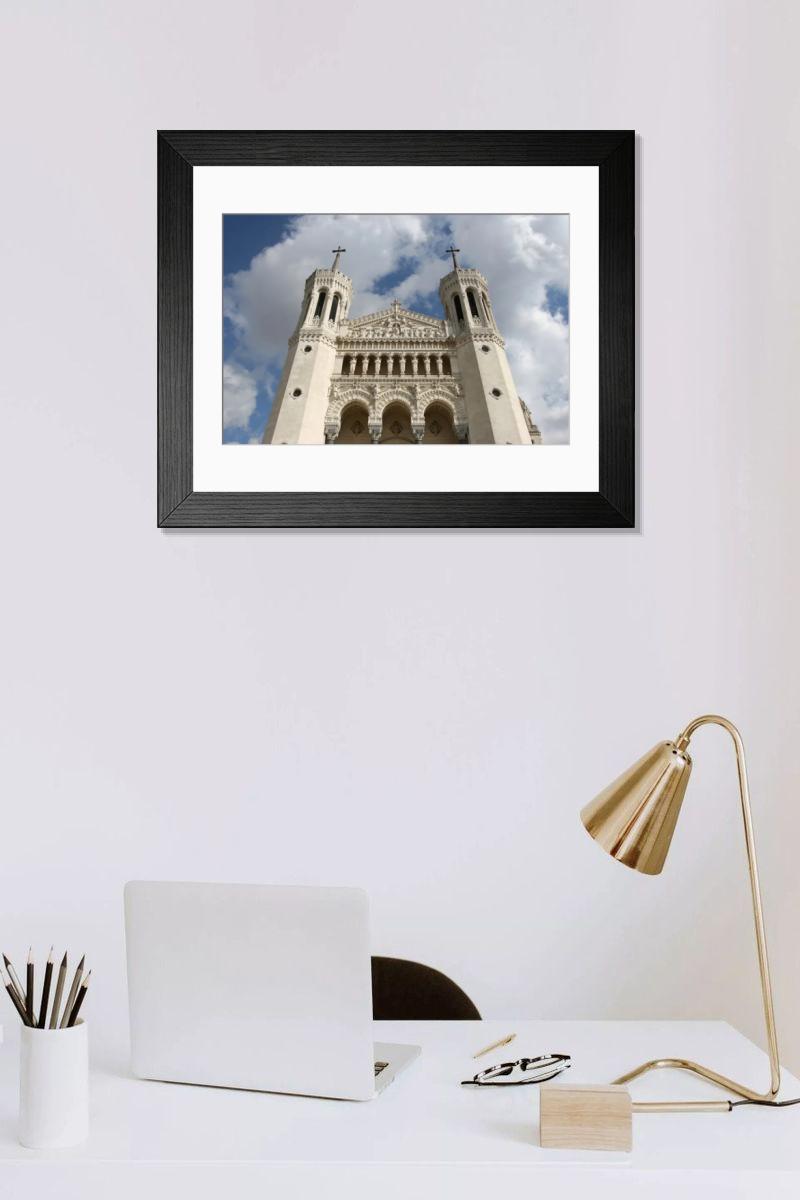 Shown hanging in a room: Modern 14"x12" (36x31cm)