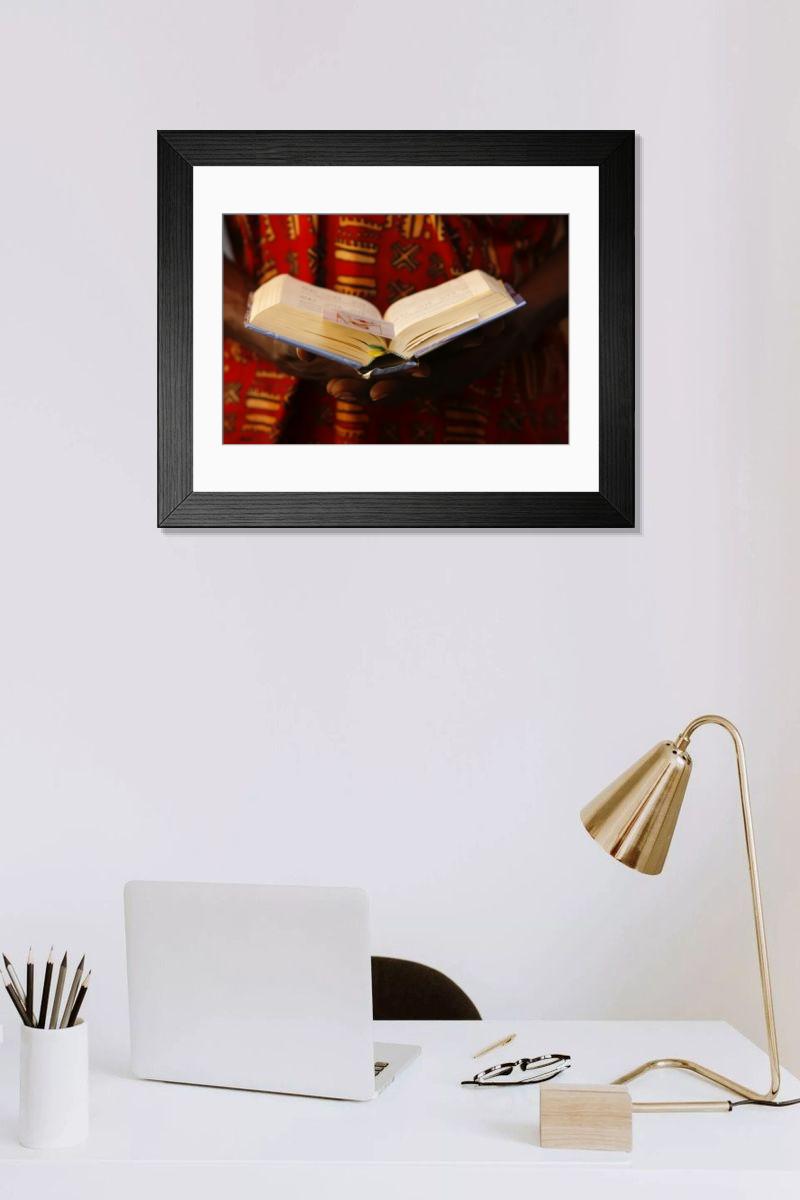 Shown hanging in a room: Modern 14"x12" (36x31cm)