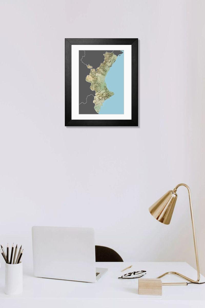 Shown hanging in a room: Modern 14"x12" (36x31cm)