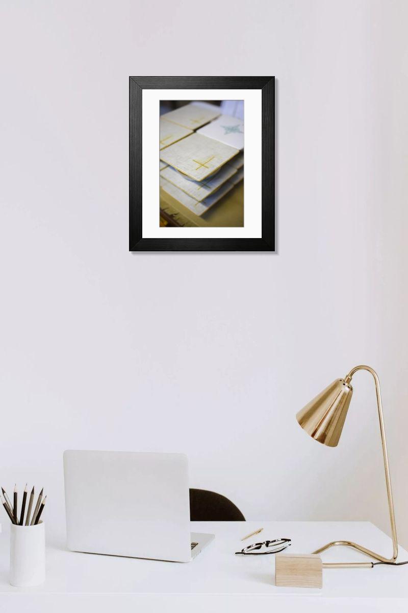 Shown hanging in a room: Modern 14"x12" (36x31cm)
